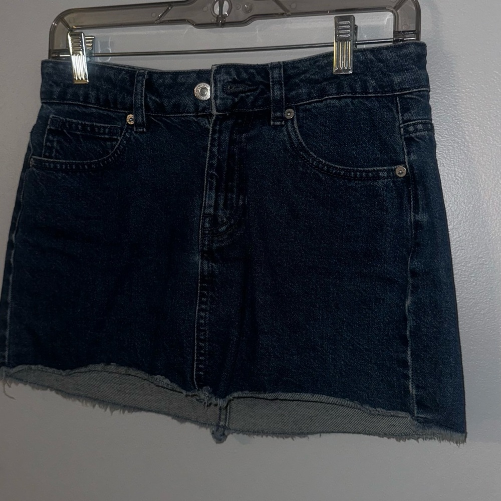 Denim free people skirt